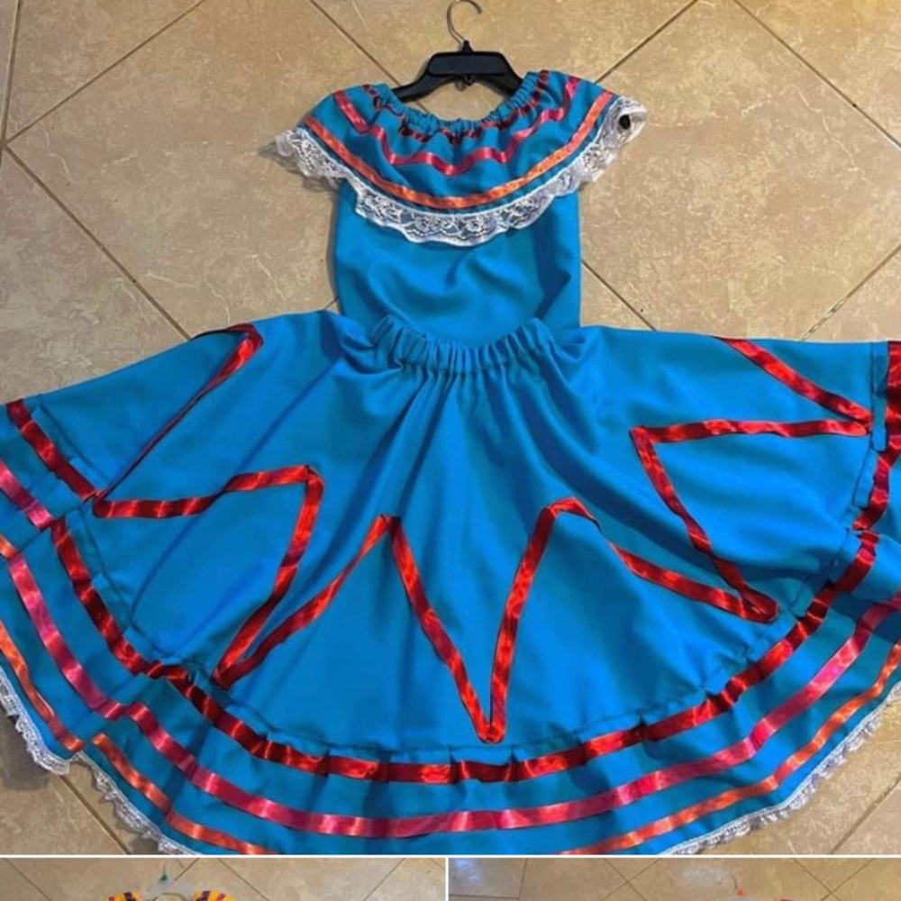 Mexican outfit for girls. New, handmade, unique styles.